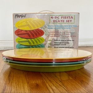 Taco plate set - Parini 4-piece